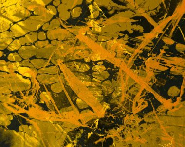 metin için alan ile arka planda soyut renkli lekeler