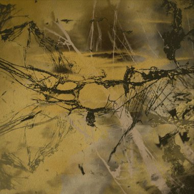 Metin için yeri olan boya lekeleriyle soyut arkaplan