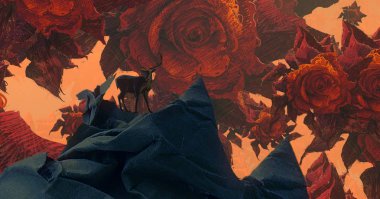 metin için alanı olan soyut kavramsal yaratıcı arkaplan 