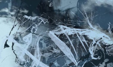 Metin için yeri olan boya lekeleriyle soyut arkaplan 