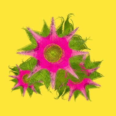 Renkli çiçek doku arka plan 