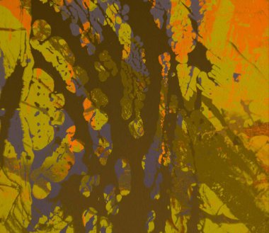 Metin için yeri olan boya lekeleriyle soyut arkaplan