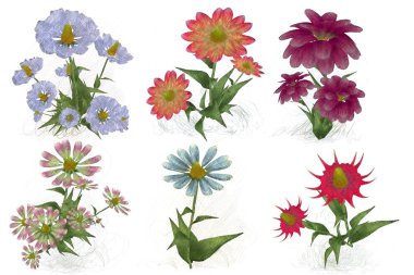 Çiçekli çiçek deseni