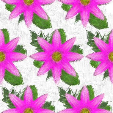 Çiçeklerle kusursuz desen