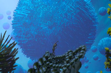 Soyut renkli arka plan, hayal gücü kavramı insan silueti.