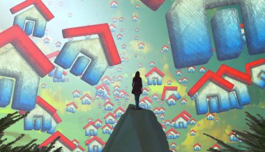 soyut renkli arkaplan, alanı kopyala