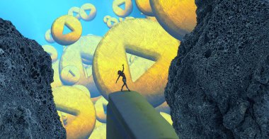 Soyut renkli arka plan, hayal gücü kavramı insan silueti.