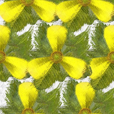 Arka planda çiçekler olan kusursuz desen