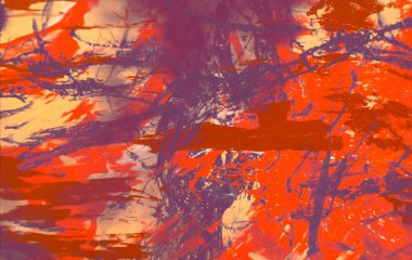 Metin için yeri olan boya lekeleriyle soyut arkaplan