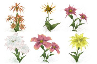 Çiçeklerle kusursuz desen