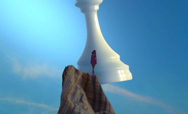 Soyut renkli arka plan, hayal gücü kavramı insan silueti.