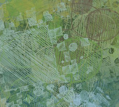 yeşil desenler ile soyut arka plan