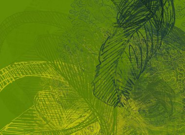 Yeşil yapraklı soyut arkaplan