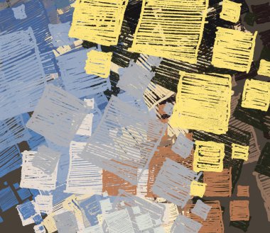 Binanın soyut arkaplanı