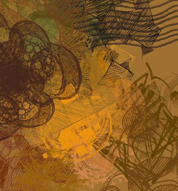 Çiçekli grunge arkaplanı