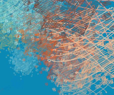 Metnin için alanı olan soyut arkaplan