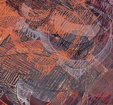 farklı desenler ile Soyut Fraktal arka plan