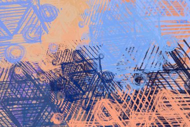 Vintage desenleri ile soyut arka plan