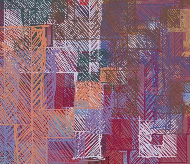 Renkli çiçeklerle soyut arkaplan