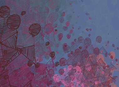 Çiçeklerle soyut arkaplan