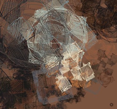 Metin için alanı olan soyut arkaplan