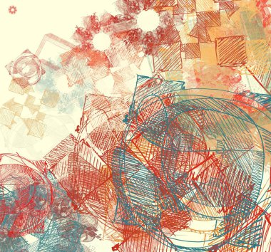 Metnin için alanı olan soyut grunge arkaplanı