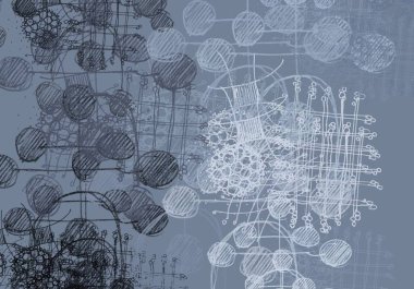 yeşil desenler ile soyut arka plan