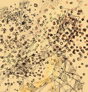 yeşil desenler ile soyut arka plan