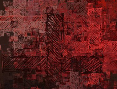 yeşil desenler ile soyut arka plan