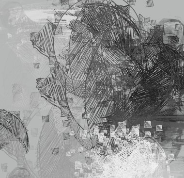 yeşil desenler ile soyut arka plan