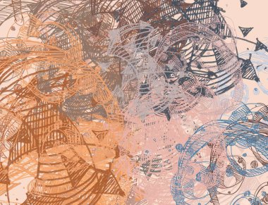 vintage desenleri ile soyut grunge arka plan