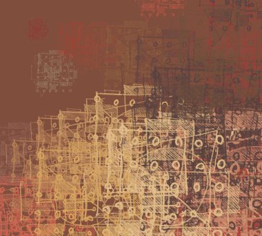 Grunge elementleri ile vintage arkaplan