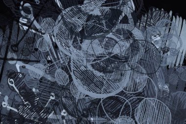 farklı desenlere sahip soyut grunge arkaplanı