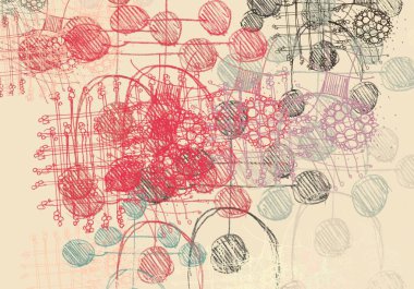 farklı desenlere sahip soyut grunge arkaplanı