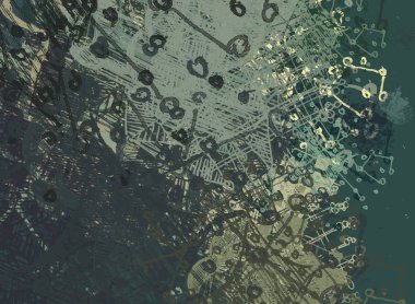 Farklı renk kalıplarına sahip soyut grunge arkaplanı