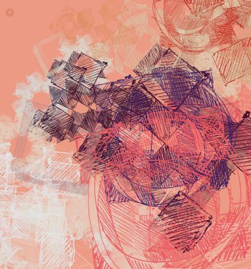 Metnin için alanı olan soyut grunge arkaplanı