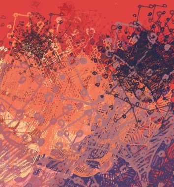 Farklı renk kalıplarına sahip soyut grunge arkaplanı