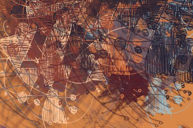 farklı desenlerile soyut sanat arka plan