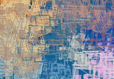 farklı desenler ile vintage grunge arka plan