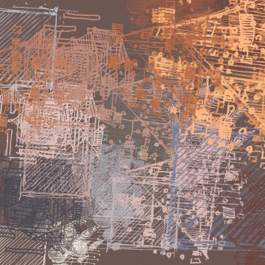 farklı desenler ile vintage grunge arka plan