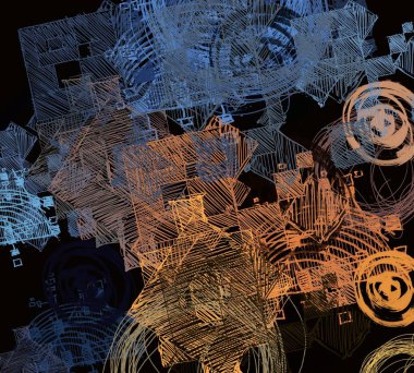 farklı desenlere sahip soyut grunge arkaplanı