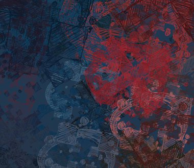 farklı desenlere sahip soyut grunge arkaplanı