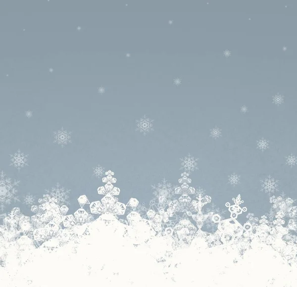 Motif Noël Avec Flocons Neige Papier Peint Abstrait — Photo