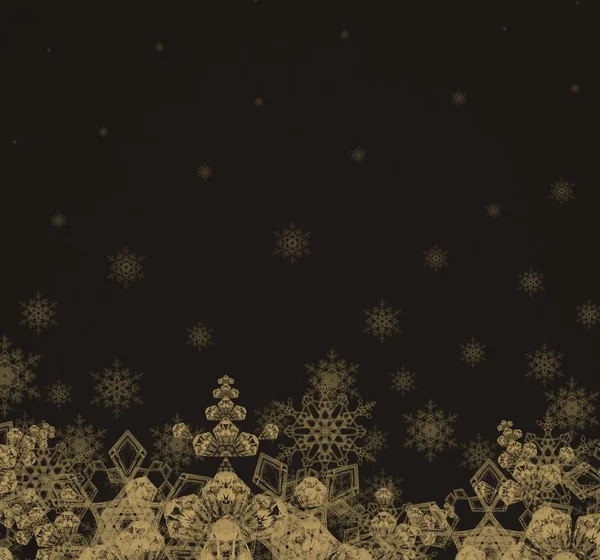 Patrón Navidad Con Copos Nieve Fondo Pantalla Abstracto — Foto de Stock
