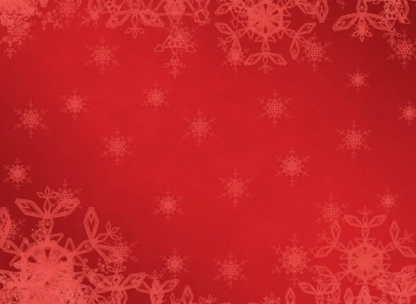 Julmönster Med Snöflingor Abstrakt Tapet — Stockfoto