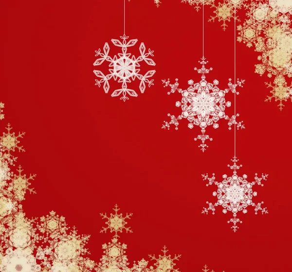 Weihnachtsmuster Mit Schneeflocken Abstrakte Tapeten — Stockfoto