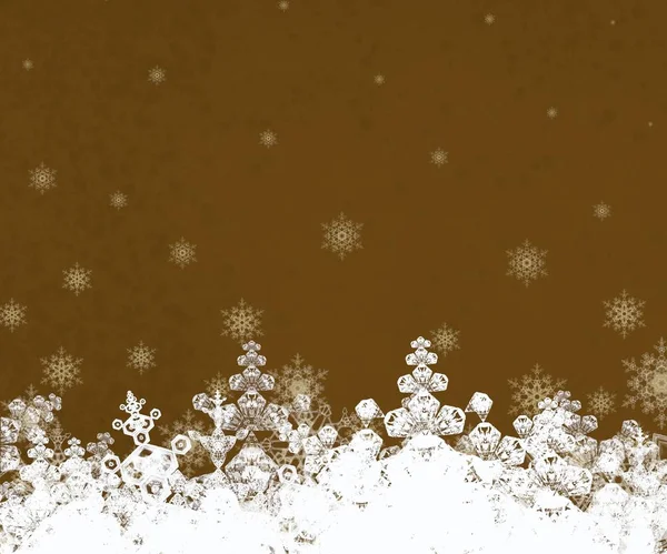 Patrón Navidad Con Copos Nieve Fondo Pantalla Abstracto —  Fotos de Stock