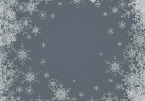 Рождественский Узор Снежинками Абстрактные Обои — стоковое фото