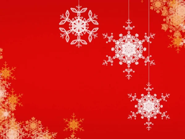 Christmas Pattern Snowflakes Abstract Wallpaper — Stock Photo, Image