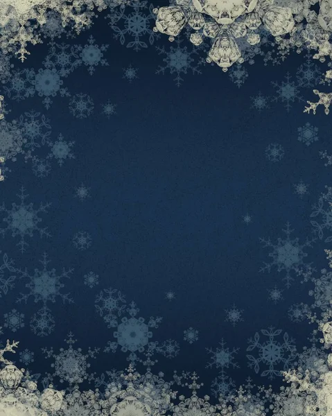 Vánoční Vzor Sněhovými Vločkami Abstraktní Tapeta — Stock fotografie